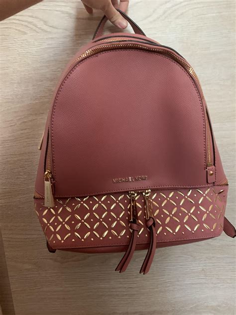 michael kors rhea velvet burgundy|Rhea Medium Embellished Leather Backpack .